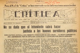 Crítica (Chillán, Chile : 1931)