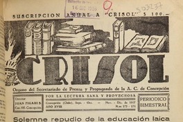 Crisol (Concepción, Chile : 1939) Crisol (Concepción, Chile : 1939)