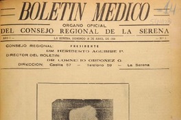 Boletín médico (La Serena, Chile : 1950)