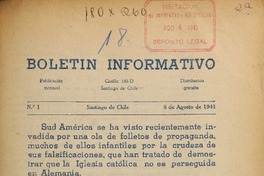 Boletín Informativo (Santiago, Chile : 1941) Boletín Informativo (Santiago, Chile : 1941)