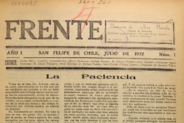 Frente (San Felipe, Chile : 1932) Frente (San Felipe, Chile : 1932)