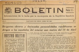 Boletín (Santiago, Chile : 1948)