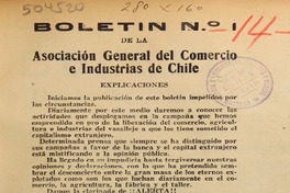 Boletín de la Asociación General del Comercio e Industrias de Chile.