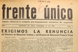 Frente Unico (Santiago, Chile : 1932) Frente Unico (Santiago, Chile : 1932)