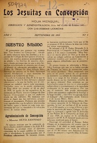Los Jesuitas en Concepción. Los Jesuitas en Concepción.