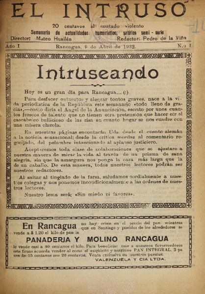 El Intruso (Rancagua, Chile : 1932)