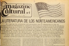 Magazine Cultural (Santiago, Chile : 1981?) Magazine Cultural (Santiago, Chile : 1981?)