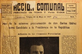 Accion Comunal (Diario : Yungay, Chile : 1927) Accion Comunal (Diario : Yungay, Chile : 1927)