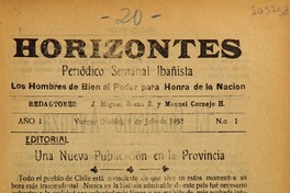 Horizontes (Yungay, Chile : 1952)