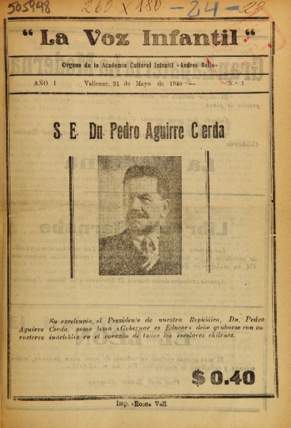 La Voz infantil (Vallenar, Chile : 1940)