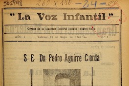 La Voz infantil (Vallenar, Chile : 1940) La Voz infantil (Vallenar, Chile : 1940)