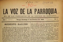 La Voz de la Parroquia (Rengo, Chile : 1926) La Voz de la Parroquia (Rengo, Chile : 1926)