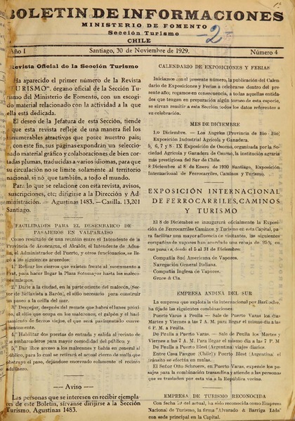 Boletín de Informaciones (Santiago, Chile : 1929) Boletín de Informaciones (Santiago, Chile : 1929)