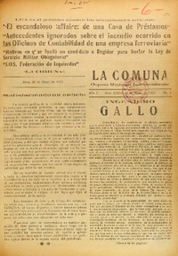 La Comuna (Arica, Chile : 1935)