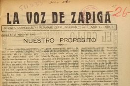La Voz de Zapiga.