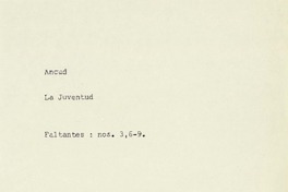 La Juventud. La Juventud.