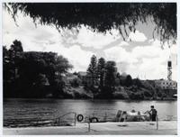 Río Valdivia, al frente el Museo.