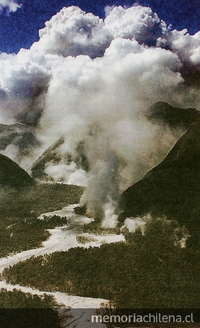 Erupción de volcán Chaitén, 2009.