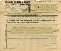 [Telegrama] 1945 nov. 22, Arica [a] Gabriela Mistral, Petrópolis