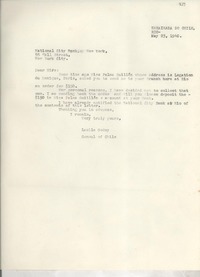 [Carta] 1940 May 23, Rio [de Janeiro], [Brasil] [al] National City Bank of New York, New York city, [EE.UU.]