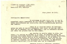 [Carta] 1951 ene, Santiago [a] Gabriela Mistral