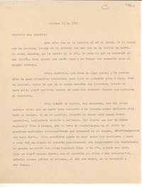 [Carta] 1950 oct. 13, [México] [a] Gabriela [Mistral]