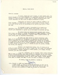 [Carta] 1949 abr. 18, México [a] Gabriela Mistral