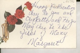 [Tarjeta] [1972?], [EE.UU.] [a] [Doris Dana], [EE.UU.]