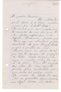 [Carta] 1933 jun. 21, [La Serena] [a] Gabriela Mistral