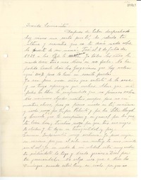 [Carta] 1936, [La Serena] [a] Gabriela Mistral