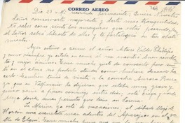 [Carta] [1946?] dic. 23, [Chile] [a] [Gabriela Mistral]