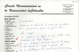 [Carta] [1972-1973], Brooklyn, N. Y., [EE.UU.] [a la] Querida Doris [Dana]