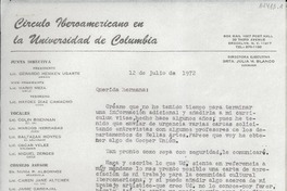 [Carta] 1972 jul. 12, Brooklyn, N. Y., [EE.UU.] [a la] Querida hermana