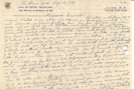 [Carta] 1939 mayo 26, La Serena, [Chile] [a] [Gabriela Mistral]