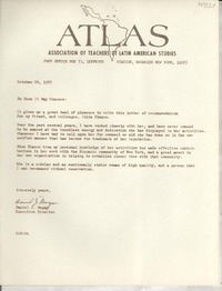 [Carta] 1972 Oct. 24, Post Office Box 73, Lefferts Station, Brooklyn, New York, 11225, [EE.UU.] [a] To Whom It May Concern