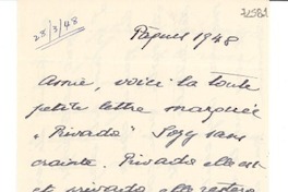 [Carta] 1948 mar. 28 [a] Gabriela Mistral