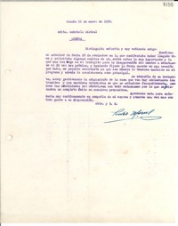 [Carta] 1936 ene. 21, Vicuña [Chile] [a] Gabriela Mistral, Lisboa