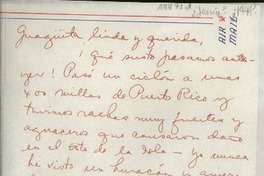 [Carta] [1949?] [jun.?] [a la] Guagüita linda y querida