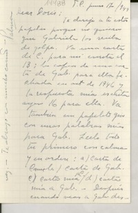 [Tarjeta] 1949 jun. 17 [a] Dear Doris [Dana]