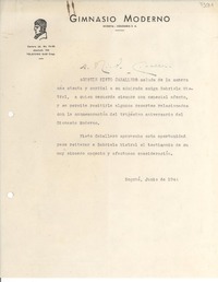 [Carta] 1944 jun., Bogotá, [Colombia] [a] Gabriela Mistral