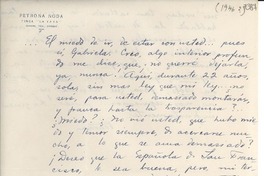 [Carta] [1946, La Yaya, Cuba] [a] Gabriela Mistral