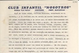[Carta] [1946, La Yaya, Cuba] [a] Gabriela Mistral