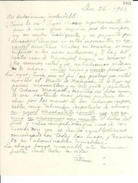 [Carta] 1950 sept. 26, [La Yaya, Cuba] [a] Gabriela Mistral