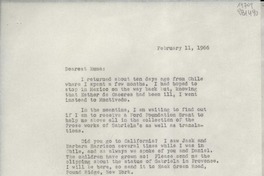 [Carta] 1966 feb. 11, [EE.UU.] [a] Dearest Emma [Cosío]