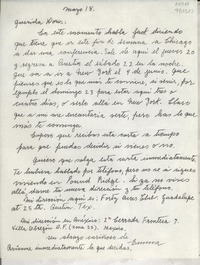 [Carta] [1966] mayo 18, Austin, Texas, [EE.UU.] [a la] Querida Doris [Dana]