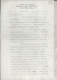 [Carta] 1967 abr. 10, México D. F. [a] Mi querida Doris