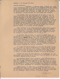 [Carta] 1949 feb. 3, México [a] Gabriela [Mistral]