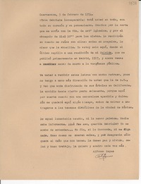 [Carta] 1954 feb. 3, Cuernavaca, [México] [a] Gabriela Mistral