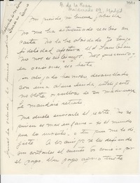 [Carta] Madrid, [España] [a] [Gabriela Mistral]