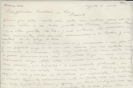 [Carta] 1945 ago. 7, Buenos Aires, [Argentina] [a] Gabriela Mistral, Río [de Janeiro, Brasil]